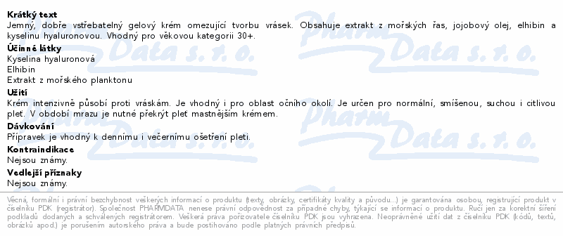 RYOR Mořské řasy Aktivní krém proti vráskám 50ml