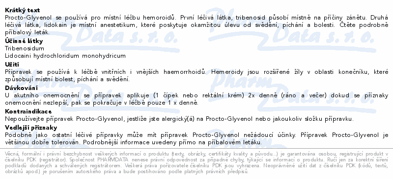 PROCTO-GLYVENOL KRÉM 30G