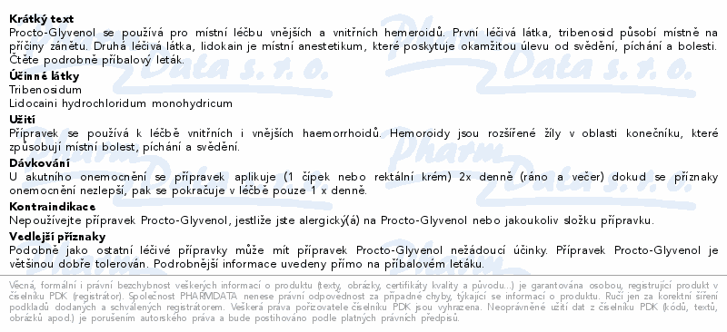 PROCTO-GLYVENOL ČÍPKY 10KS