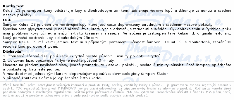 DUCRAY Kélual DS Šampon proti lupům 100ml