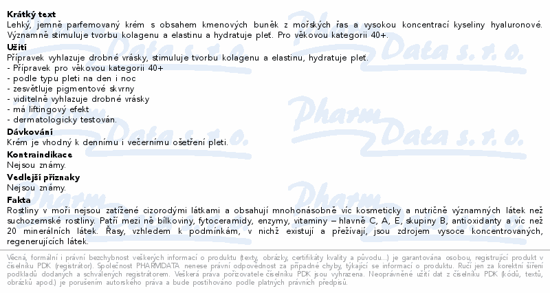 RYOR Mořské řasy Krém kys.hyal.a kmen.buňkami 50ml
