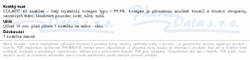 COLAFIT 60 kostiček