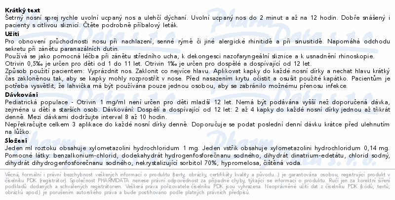 OTRIVIN NOSNÍ SPREJ 10ML
