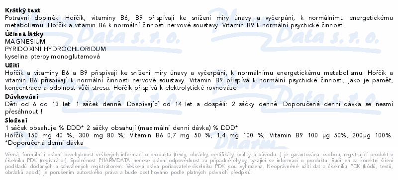Magne B6 Forte Active 20 sáčků