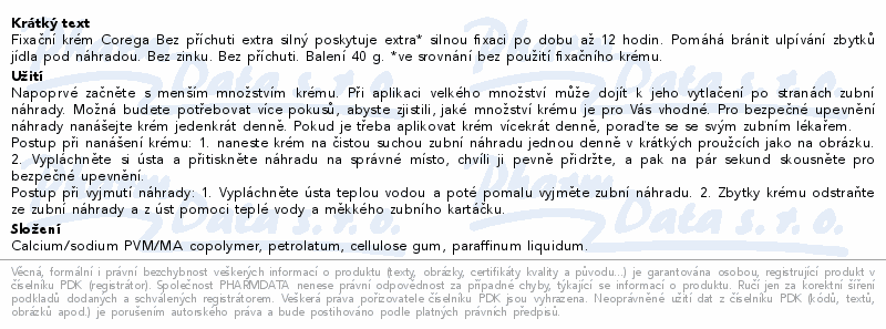 Corega Bez příchuti extra silný 40g