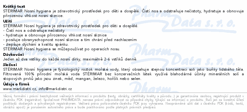 Stérimar Nosní hygiena 100 ml