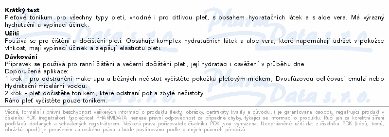 RYOR Hydroperfekt hydratační pleťové tonikum 200ml