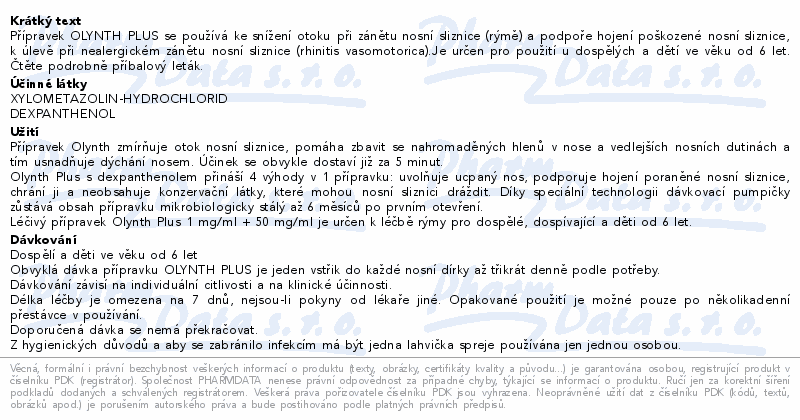 OLYNTH PLUS NOSNÍ SPREJ 1X10ML