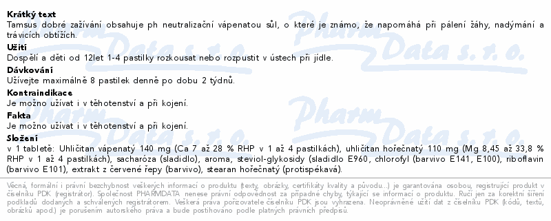 TAMSUS Dobré zažívání - 40 pastilek