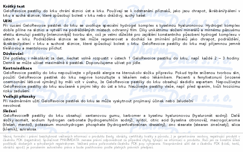 GeloRevoice past.do krku třeš.-ment.20ks