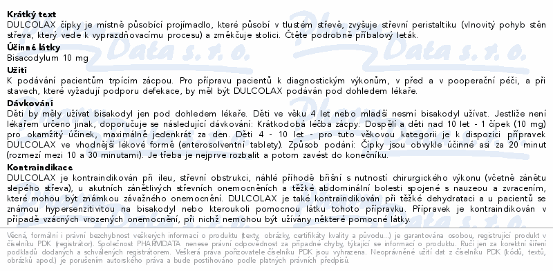 DULCOLAX ČÍPKY 6KS