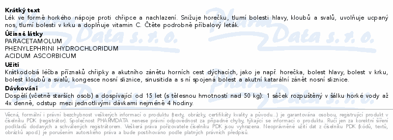 Coldrex horký nápoj citron 10 sáčků