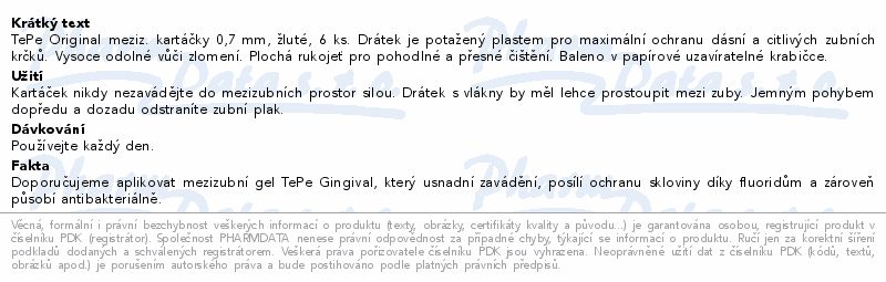 TEPE MEZIZ.KART.SIZE 4 ŽLUTÉ PAP.KRABIČKA 6KS