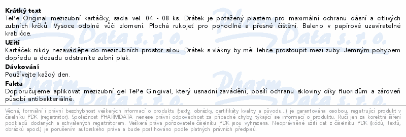 TEPE MEZIZ.KART.SIZE 0-5 MIX PACK PAP.KRABIČKA 6KS