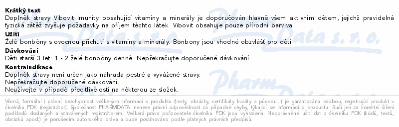Vibovit Imunity želé bonbóny 50ks