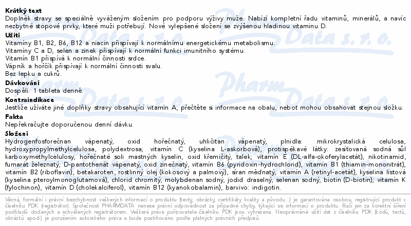 Multivitamin Centrum pro muže 90tbl