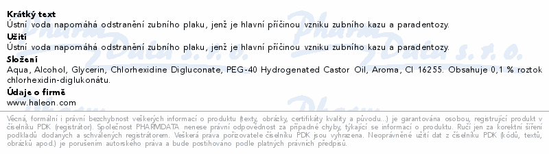 Corsodyl ústní voda 0.1% 200ml