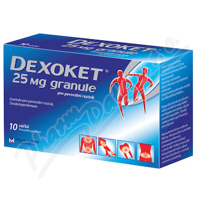 Dexoket 25mg por.gra.sol.10X25mg