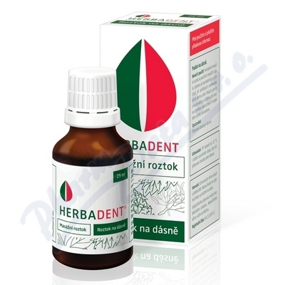 HERBADENT MAS��N� ROZTOK 25ML