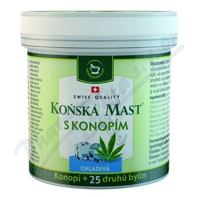 Koňská mast s konopím chladivá 250ml