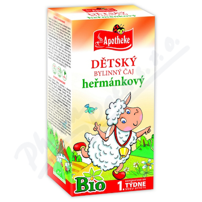 Apotheke dětský čaj bio heřmánkový 20x1g