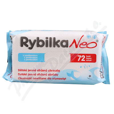 Rybilka Neo s panthenolem d�tsk� jemn� vlh�en� ubrousky 72ks