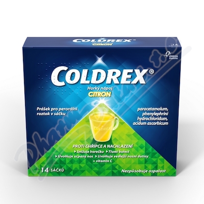 COLDREX HORKÝ NÁPOJ CITRON 14 SÁČKŮ
