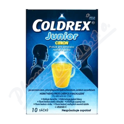 Coldrex junior citron 10 s��k�