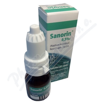 Sanorin 0,5‰ nosní kapky 10ml