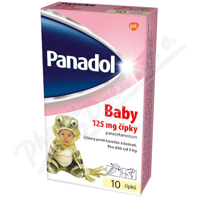 PANADOL BABY ČÍPKY 125MG 10KS