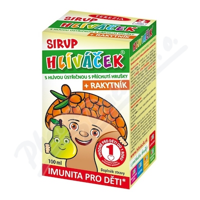 Hlíváček sirup s hlívou, rakytníkem, hruška 100ml