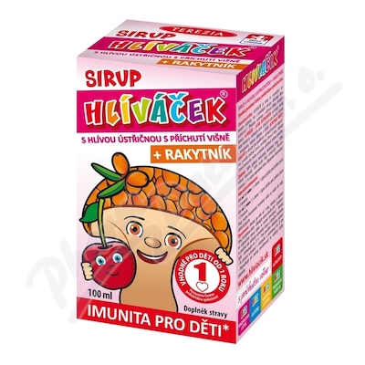 Hlíváček sirup s hlívou, rakytníkem, višeň 100ml