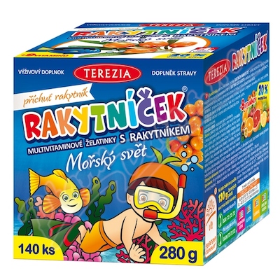 Rakytníček multivit.želat.rakyt.MOŘSKÝ SVĚT 140ks