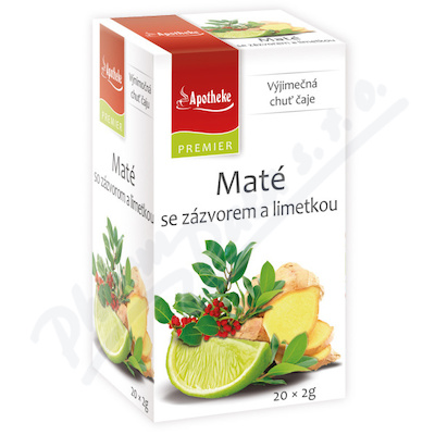 Apotheke Maté se zázvorem a limetkou stevie 20x2g