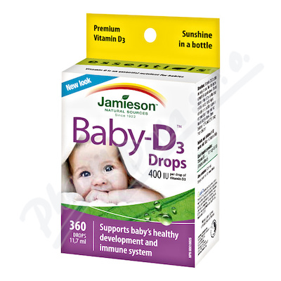 JAMIESON Baby-D3 Vitam�n D3 400 IU kapky 11.7ml