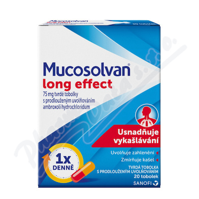 MUCOSOLVAN LONG EFFECT 75MG 20CPS