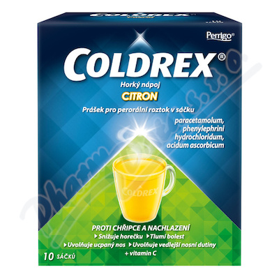 Coldrex horký nápoj citron 10 sáčků