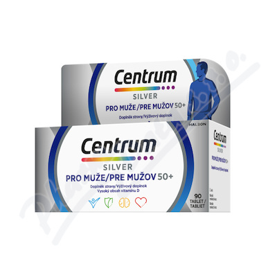Multivitamin Centrum silver 50+ pro muže 90tbl