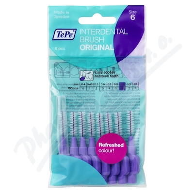 TEPE MEZIZ.KARTÁČKY FIALOV.1.1MM SIZE 6 8KS